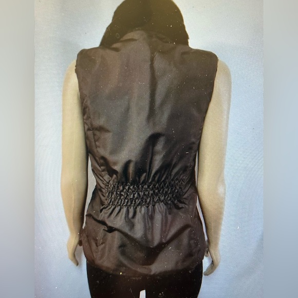 NWT LIZ CLAIBORNE REVERSIBLE FAUX FUR ZIPPER FOUR POCKETS chocolate brown 3x - Picture 3 of 10